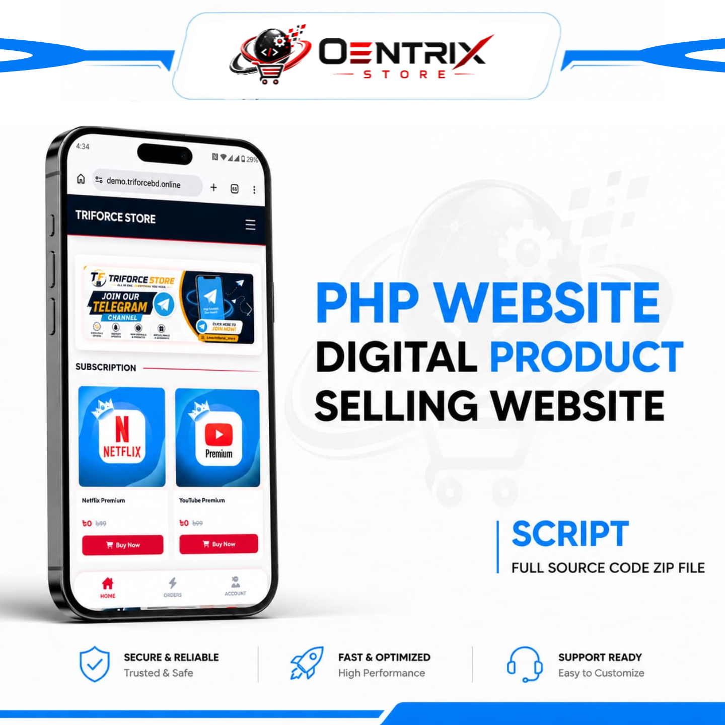 Digital Product Selling Website Script