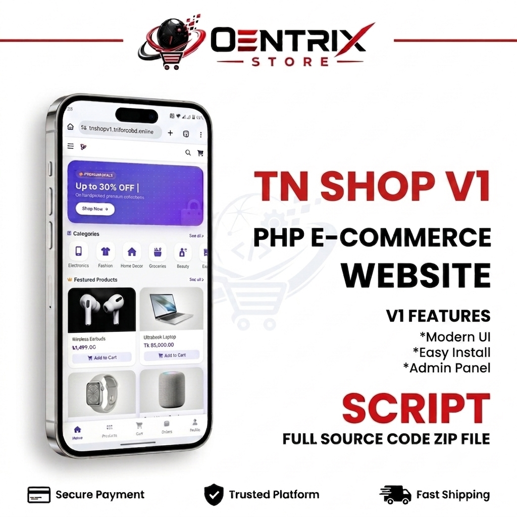 TN SHOP V1 - Free E-Commerce Web Script
