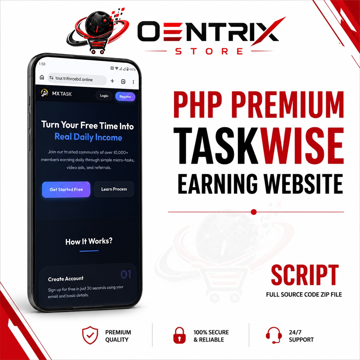 TaskWise Earning Website Script