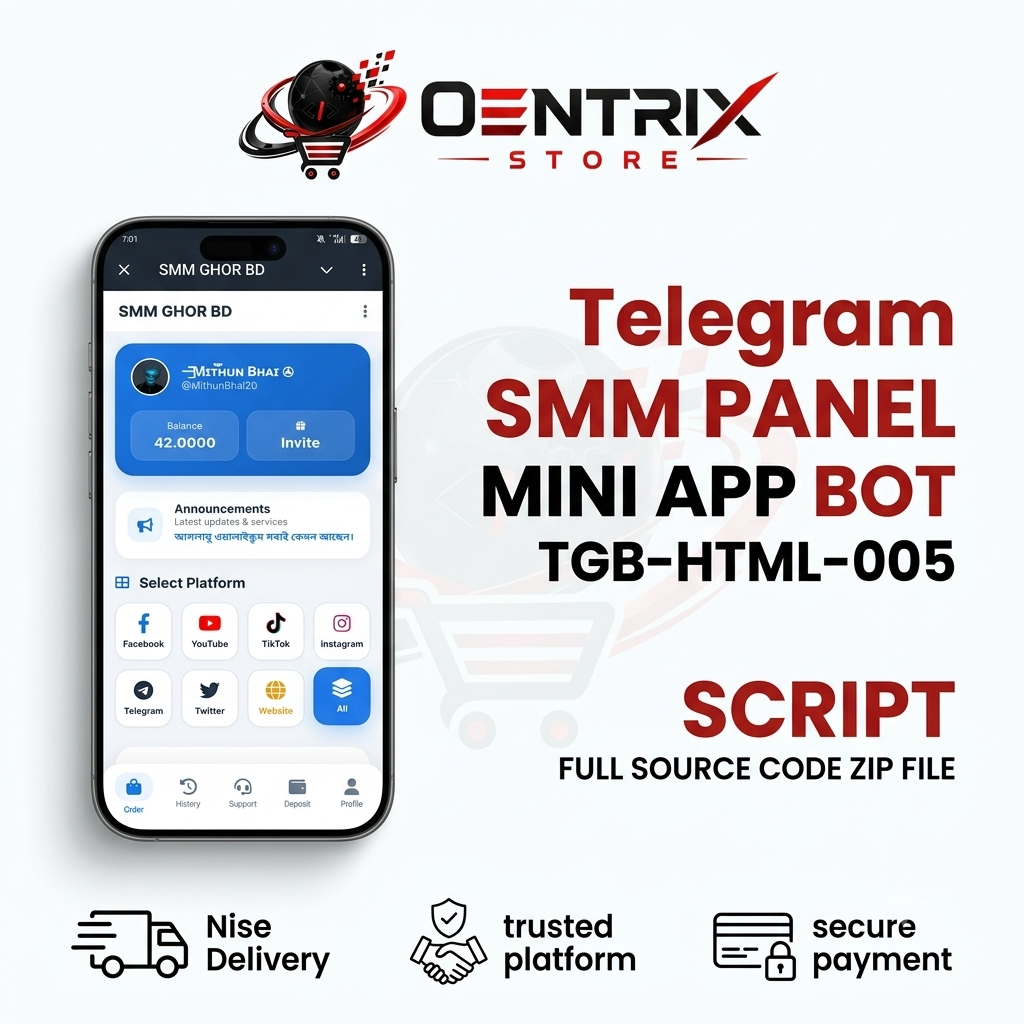 TG SMM PANEL BOT | TGB-HTML-005