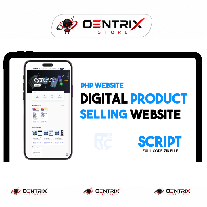 Digital Product Selling Website Script