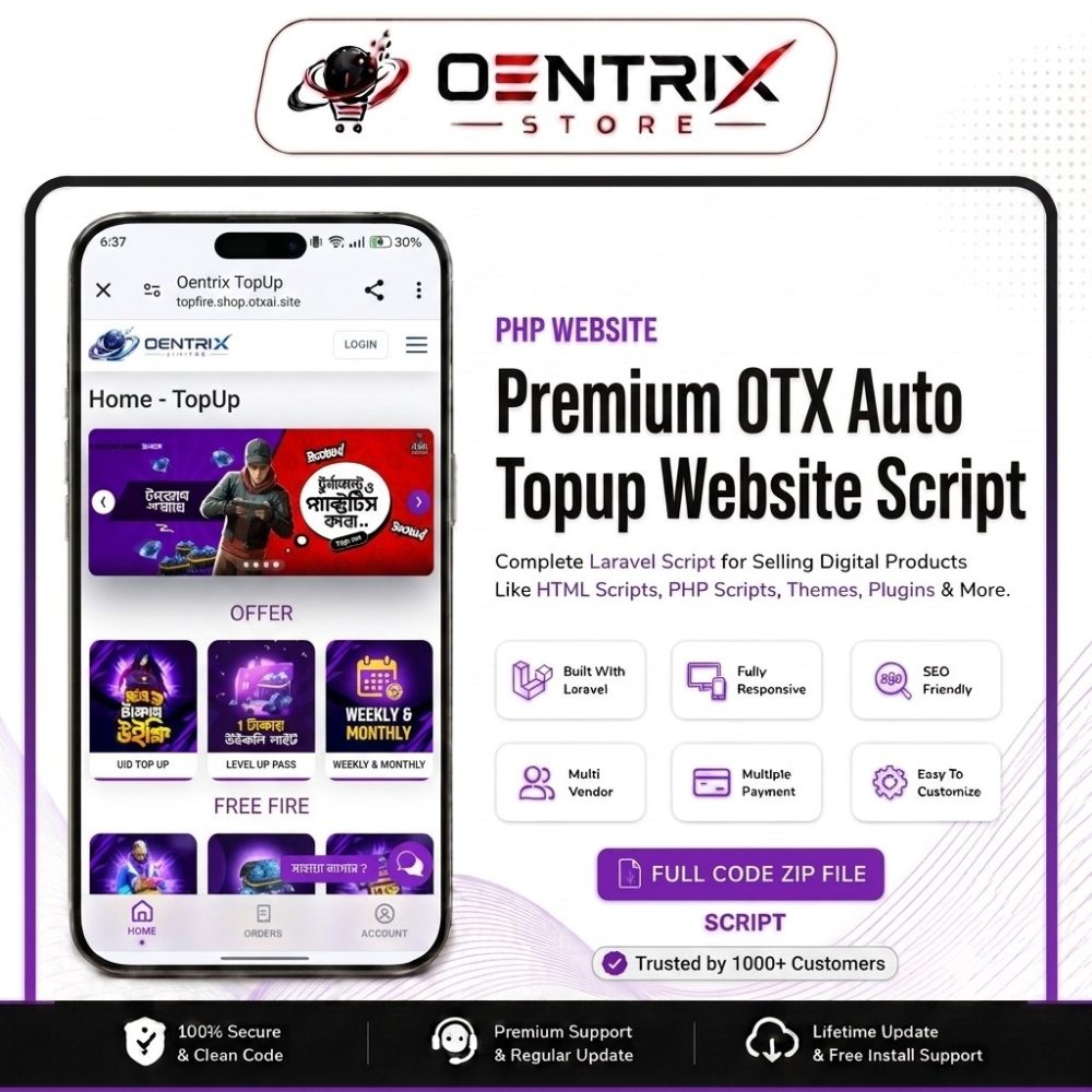Premium Auto Topup Website Script