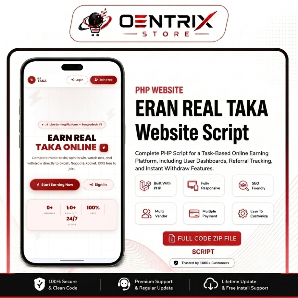 Earn Real Taka Website Script